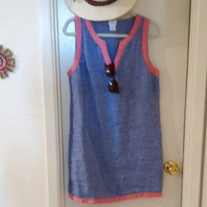 SIGRID OLSEN LINEN DAY DRESS